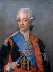 Le roi Gustave III (1746-92) de Suède (pastel)